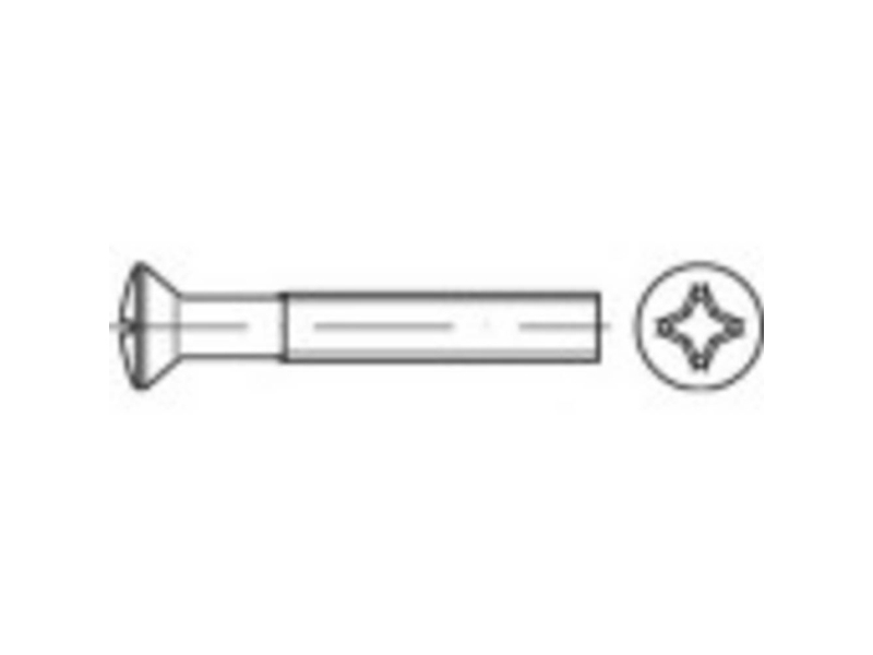 Toolcraft To 5432169 Sankt Skruv Med Lågt Huvud M4 8 Mm Philips Iso 7047 Stål Galvaniserat 200 St