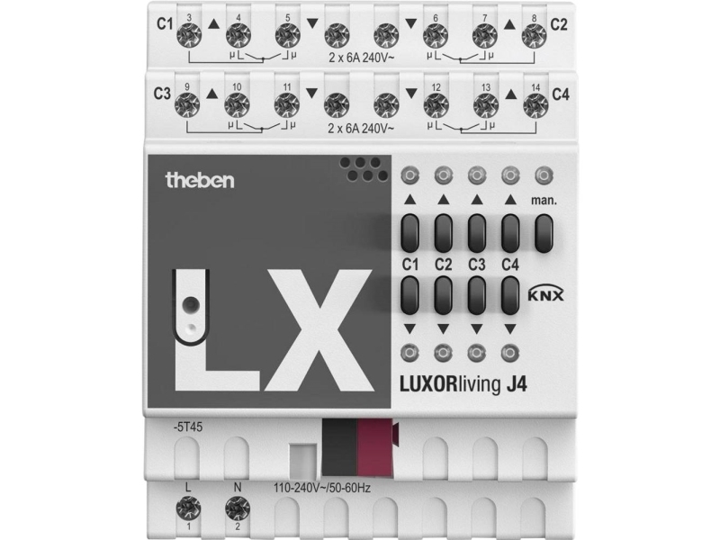 Theben Luxorliving J4 Aktuator Til Rullegardiner