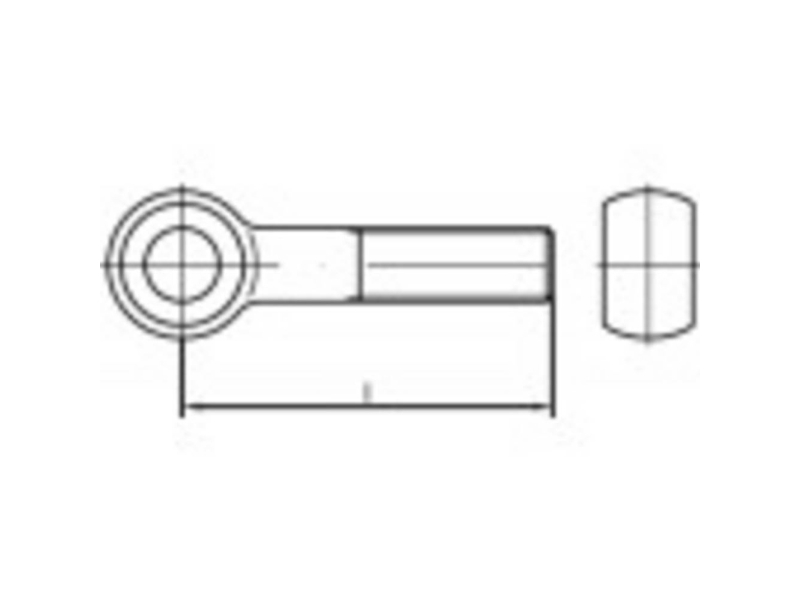 Toolcraft To 5357799 Øjeskrue M20 160 Mm Din 444 Rustfrit Stål A2 1 Stk