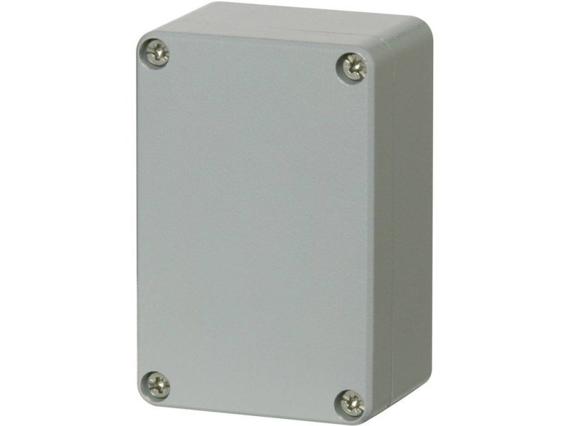 FIBOX Montageboks Korrosionsstanding Aluminium 66x100x46 mm Grå RAL7001 IP 66 og IP 67 Tom