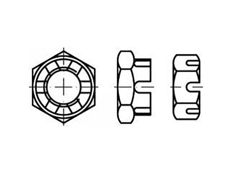 TOOLCRAFT TO-6864324 Kronemøtrikker M16 DIN 979 Stål 50 stk | Verktyg & Verkstad - Skruvar & Muttrar - Mutter | GameStuff