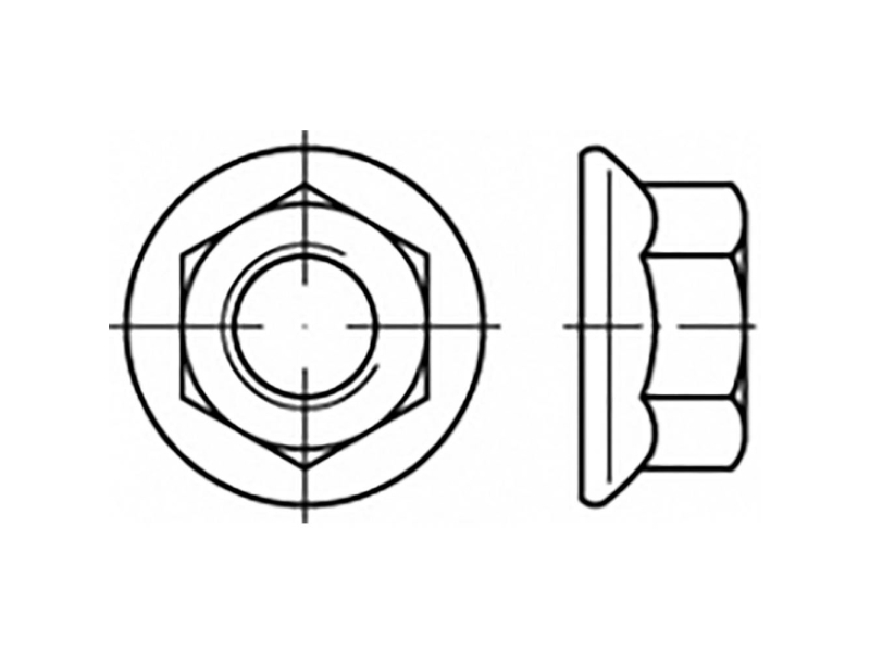 TOOLCRAFT TO-6866967 Sekskantmøtrikker med flange M8 Stål 1000 stk | Verktyg & Verkstad - Skruvar & Muttrar - Mutter | GameStuff