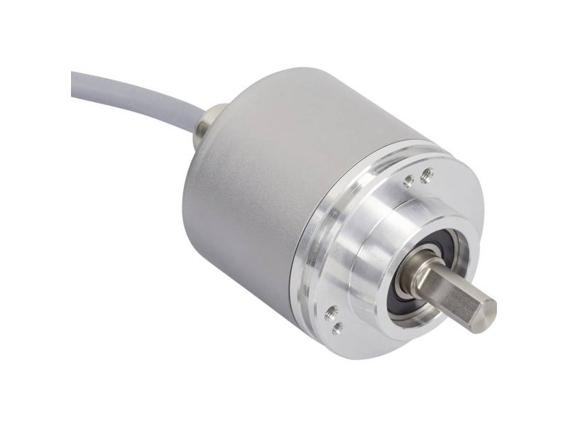 Posital Fraba Absolut Drejefølere 1 stk UCD-S101B-1212-L100-2AW Magnetisk Spændeflange 58 mm