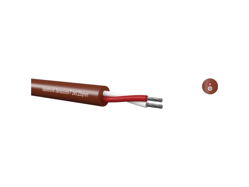 Sensocord®-T 2x0,22qmm, redbrown, temperature resistant 244022200 Kabeltronik | EL Artiklar - Kablar och ledningar - Datakablar | GameStuff