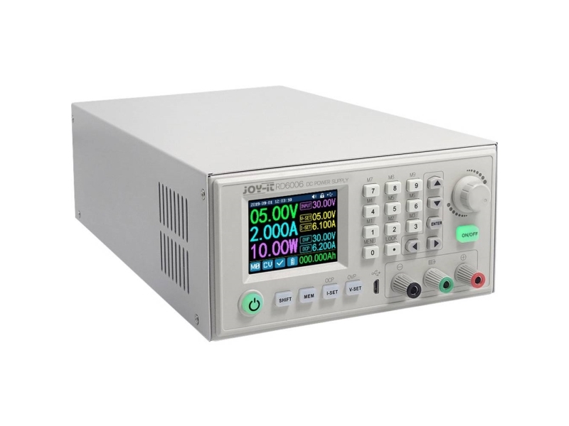 Joy-it Joy-IT Laboratoriestrømforsyning, indstillelig 0 - 60 V 0 - 6 A 400 W USB, WiFi kan fjernstyres, programmerbar Antal utgange 2 x | Arduino-kort | GameStuff