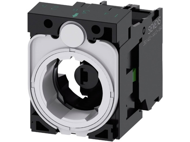 Siemens 3Su1501-1Ag60-1Ba0 Kontaktelement, Led-Element Med Adapter 1 X Sluttekontakt Hvid 24 V Dc/Ac 1 Stk