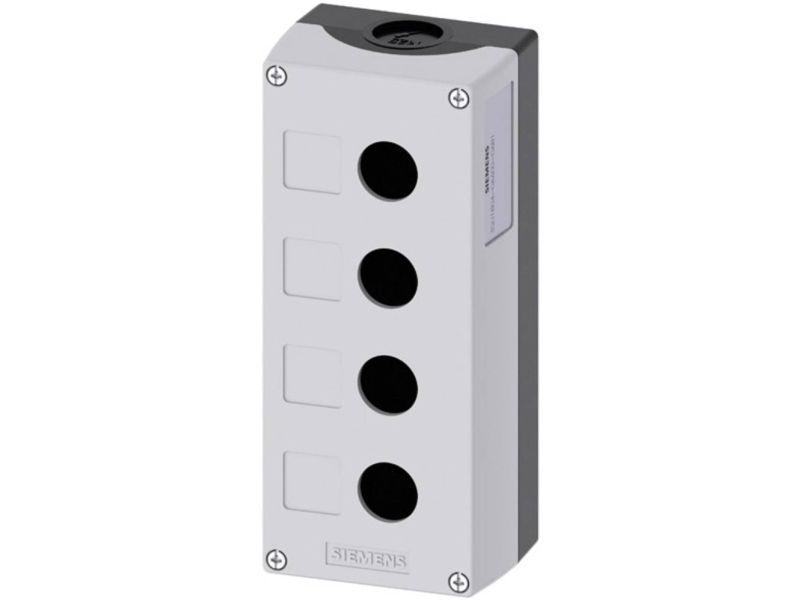 Siemens 3SU1804-0AA00-0AB1 tomt hus 4 installationspunkter (L x B x H) 194 x 85 x 64 mm grå 1 st | Annan EL - Artiklar med hög strömstyrka | GameStuff