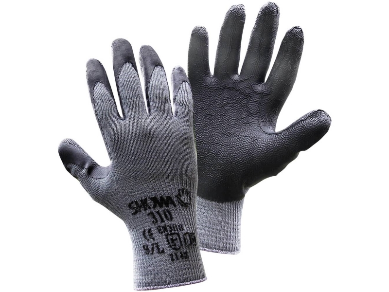 ComputerSalg.dk : Showa Grip Black 14905-8 Bomuld Polyester Størrelse (handsker): 8, M EN 388 CAT 1 Paar