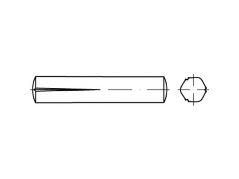 TOOLCRAFT TO-5438661 Korit naulat 4 mm Teräs 100 kpl