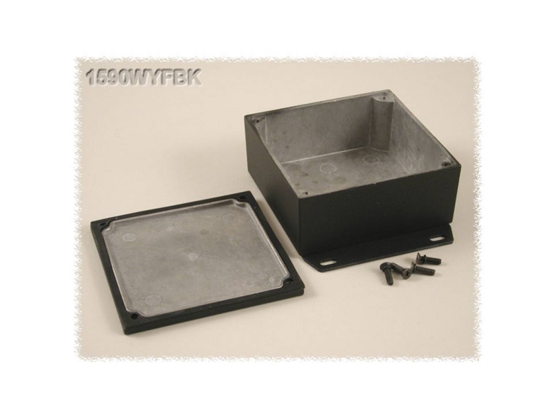 Hammond Electronics 1590Wyfbk Universalkabinet 92 X 92 X 42 Aluminium Sort 1 Stk
