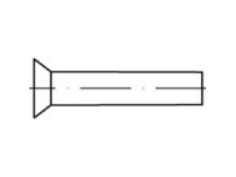 TOOLCRAFT 1061667 Sænknitte (Ø x L) 6 mm x 12 mm Rustfrit stål 100 stk | Verktyg & Verkstad - Infästning - Övriga Infästning | GameStuff