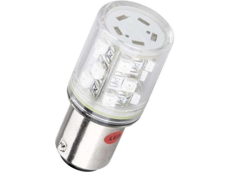 Barthelme LED-merkkivalaisin BA15d Gul 24 V/DC, 24 V/AC 10 lm 52160212 52160212