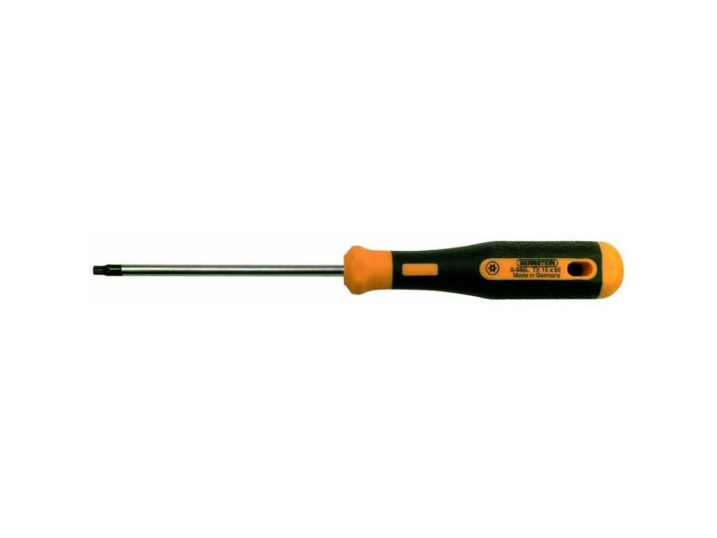 BERNSTEIN Tools for Electronics Bernstein Werkzeugfabrik Værksted Torx-skruetrækker Størrelse T 10 Klinge-længde: 85 mm 1 stk