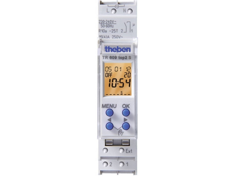 Theben TR 609 top2 S Timer til DIN-skinne