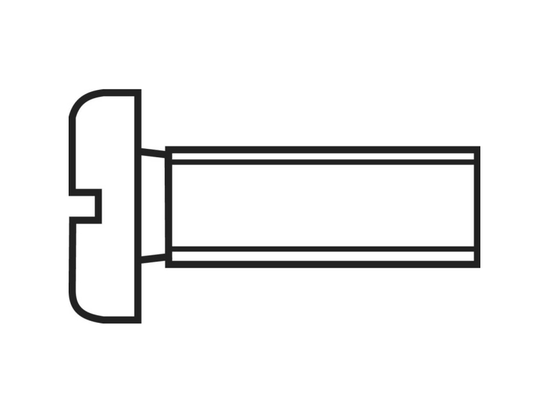 Toolcraft 815560 Cylinderskruer M2 10 Mm Kærv Din 84 Stål Verzinkt 100 Stk