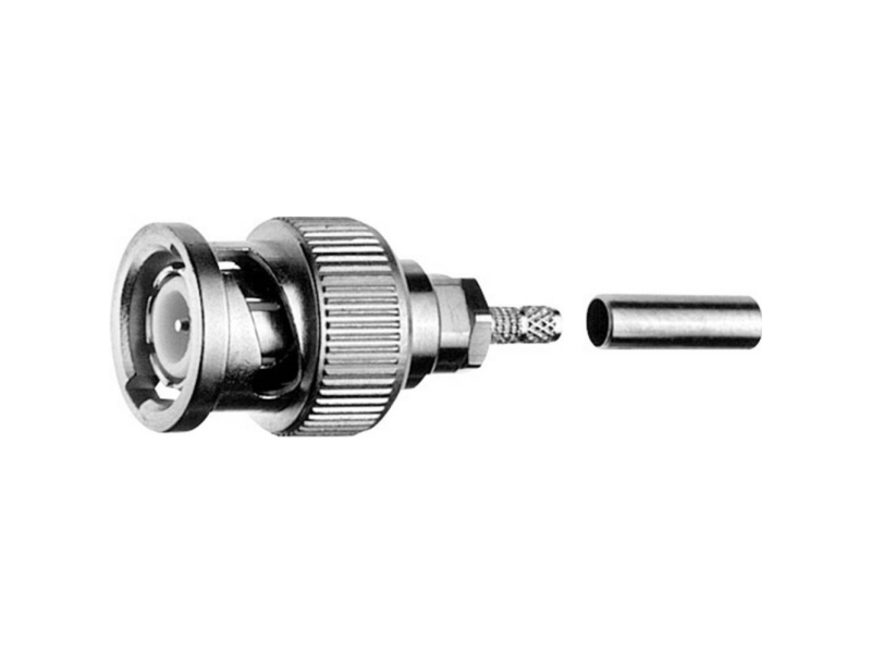 Telegärtner Bnc-Kabelstecker Crimp G08 50 Ohm, Crimp/Crimp, Professional, A2914, G08 (Rd-316) (J01000b0022)