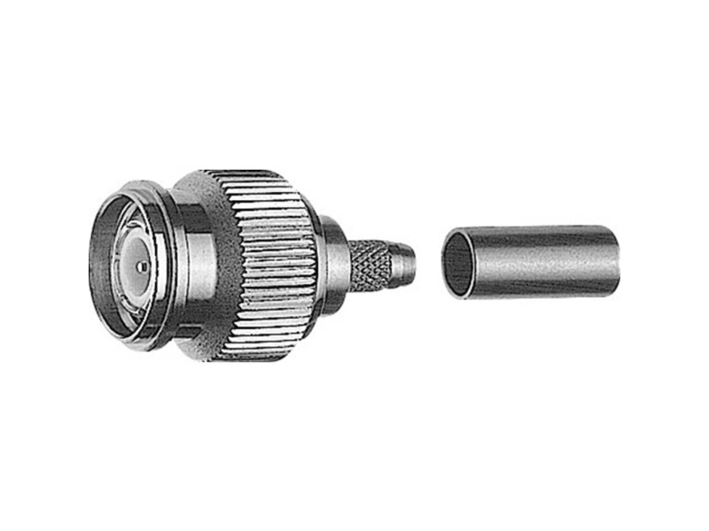 Telegärtner Tnc-Kabelstecker Crimp 50 Ohm, Crimp/Crimp, Professional, A0205, Rg-142B/U, 1.0/2.95 Af - 5 Stück (J01010a0000)