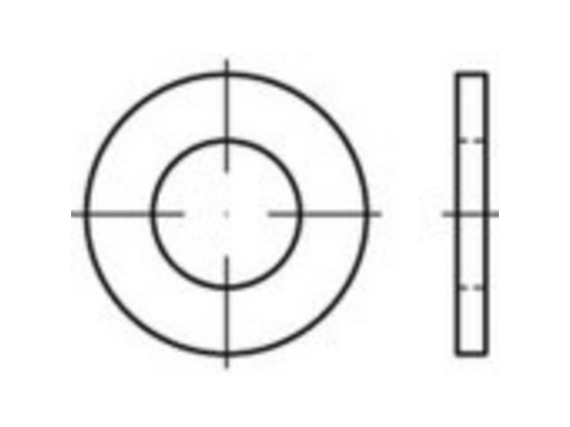 Aluslevy 5 mm ISO 7094 Teräs 1000 kpl TOOLCRAFT TO-5433390
