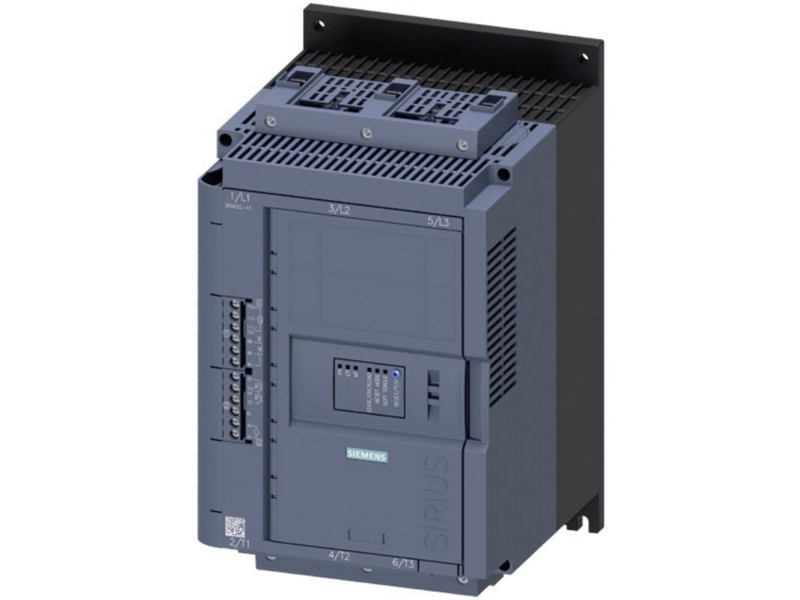 Siemens 3RW5225-1TC05 3RW52251TC05 Pehmokäynnistysyksikkö Moottorin teho 400 V:n jännitteellä 30 kW Moottorin teho 230 V:n jännitteellä 18,5 kW 200 V, 600 V Nimellisvirta 63 A
