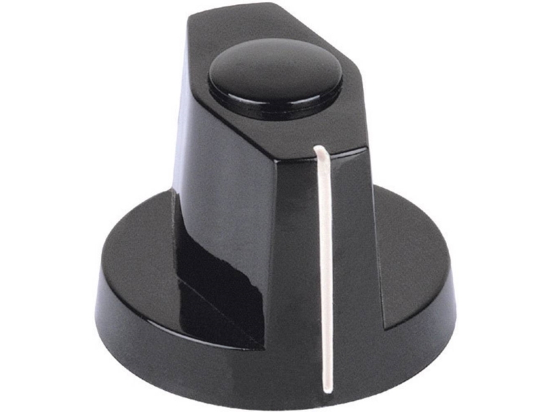 Mentor 354.61 354.61 Drejeknap Sort (Ø X H) 35 Mm X 22.5 Mm 1 Stk