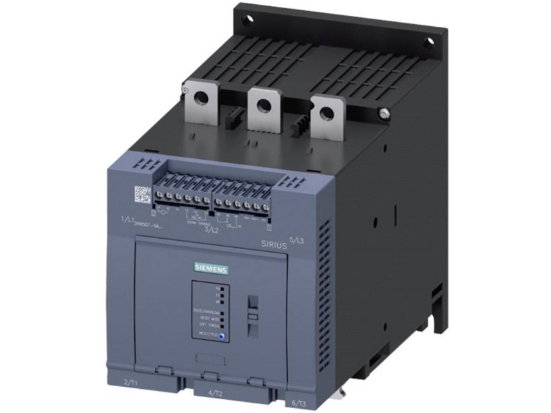 Siemens 3RW5072-6AB05 3RW50726AB05 Pehmokäynnistysyksikkö Moottorin teho 400 V:lla 110 kW Moottorin teho 230 V:lla 55 kW 200 V, 600 V Nimellisvirta 210 A