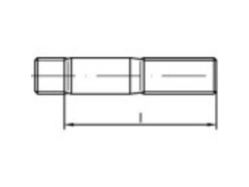 Toolcraft To 5358282 Stiftskruer M10 55 Mm Din 938 Rustfrit Stål A2 25 Stk