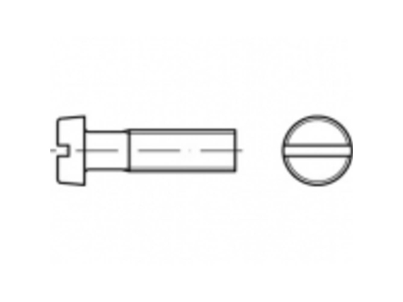 TOOLCRAFT TO-5359242 Cylinderskruer M3 4 mm Kærv ISO 1207 Rustfrit stål A4 1000 stk | Verktyg & Verkstad - Skruvar & Muttrar - Skruv Metrisk | GameStuff