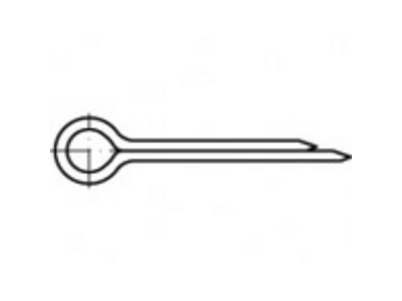 TOOLCRAFT ISO 1234 1.4300/A2 tikku mål: 1 x 25 (1000 stk.) 25 mm 1000 stk 1000 stk