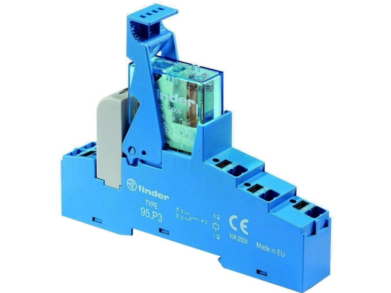 Finder 48.P3.7.012.0050 Reläkomponent Nominell spänning: 12 V/DC Brytström (max.): 10 A 1 x växelkontakt 1 st | EL Artiklar - Andra EL - Starka kraftartiklar | GameStuff