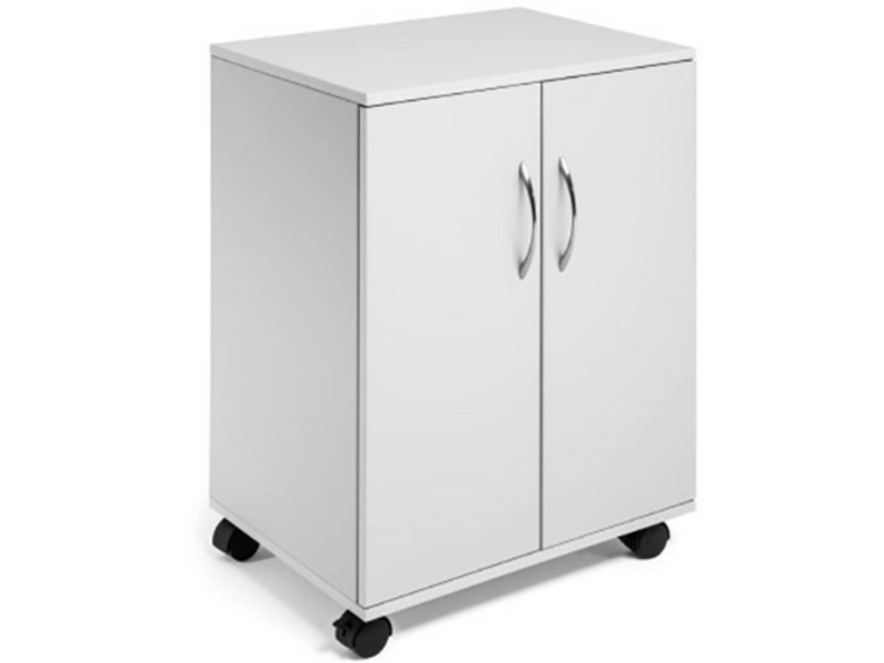 Multifunktionsskåp Durable grey med dörrar och hjul | Möbler - Förvaringsmöbler - Hängmappssystem | GameStuff