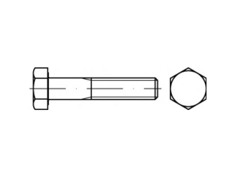 Toolcraft To 5443107 Sekskantsskrue 31 Mm 45 Mm Udvendig Sekskant 83931 Stål Galvaniseret 100 Stk