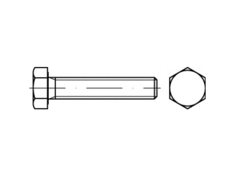 Toolcraft To 5443275 Sekskantsskrue 50 Mm 22 Mm Udvendig Sekskant 83933 Stål 50 Stk