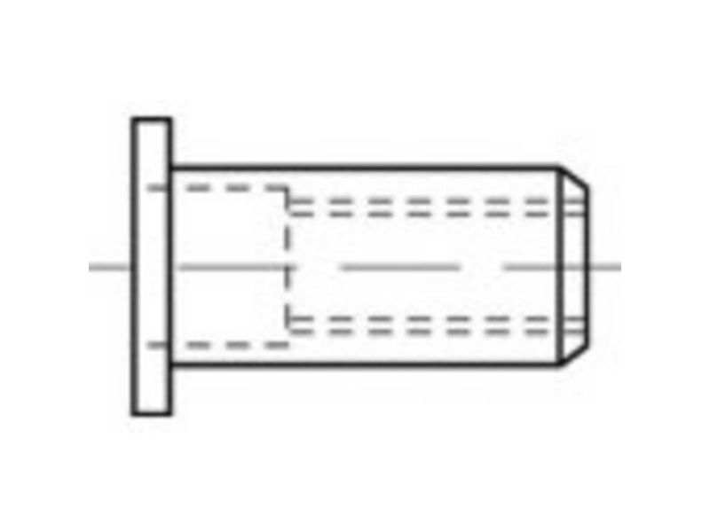 TOOLCRAFT TO-5444226 Blindnittemøtrik M4 Stål 500 stk TOOLCRAFT TO-5444226 Blindnittemøtrik M4 Stål 500 stk