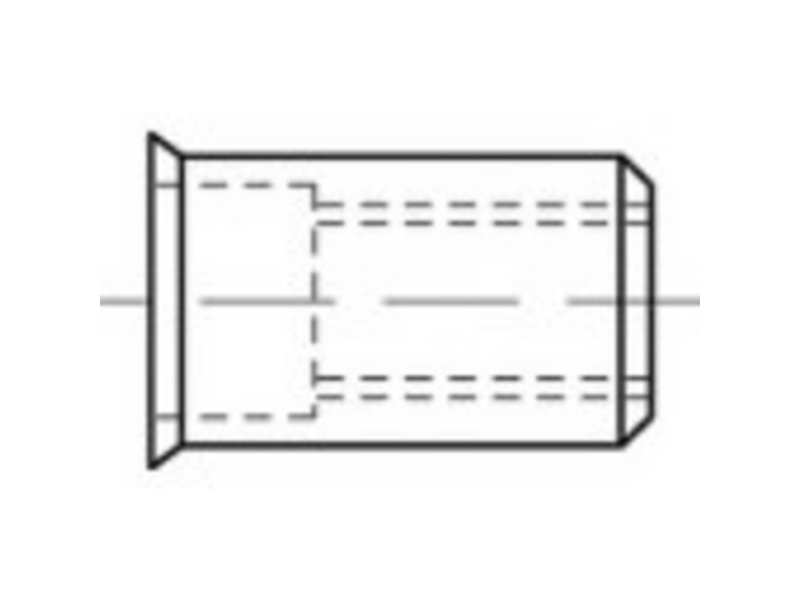 TOOLCRAFT TO-5444208 Blindnittemøtrik M8 Stål 100 stk | Verktyg & Verkstad - Infästning - Övriga Infästning | GameStuff