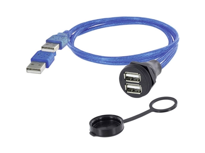 Usb-Stik Chassistilslutning, Indbygning 1310-1028-01 M22 1310-1028-01 Encitech Indhold: 1 Stk