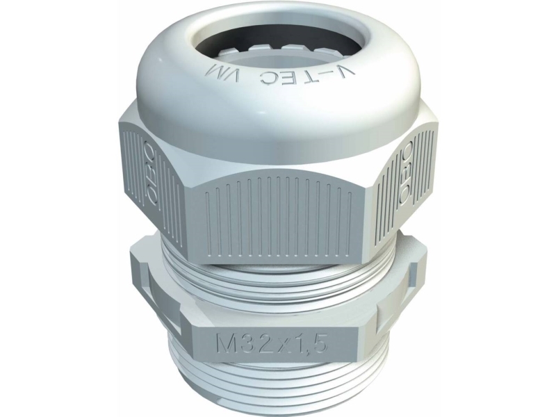 OBO Bettermann OBO Bettermann 2022876 Kabelgenomföring 1,5 mm Plast , PA Ljusgrå 1 st | EL Artiklar - Andra EL - Monteringsutrustning | GameStuff