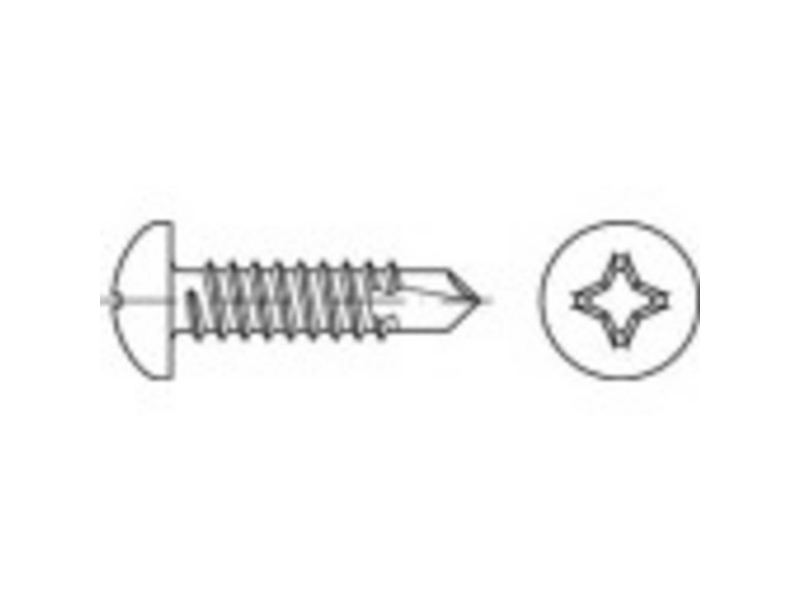 Toolcraft To 5441397 Borrskruvar 2 9 Mm 16 Mm Kryssade Philips Iso 15481 Stål Galvaniserat 1000 St