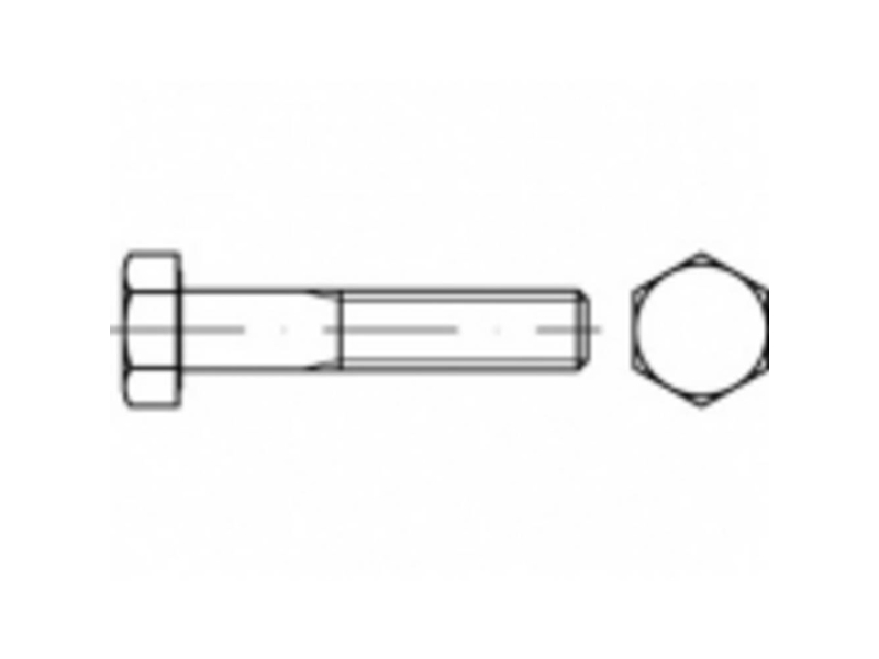 Toolcraft To-5365593 Sekskantsskrue M12 140 Mm Udvendig Sekskant Rustfrit Stål A4 25 Stk