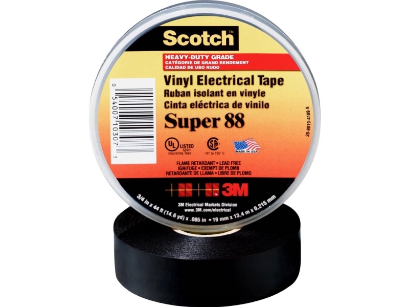 Scotch SUPER88-19X20-B isoleringstejp Scotch® svart (L x B) 20 m x 19 mm 1 st | Papper & Emballage - Förpackningstejp - Förpackningstejp | GameStuff