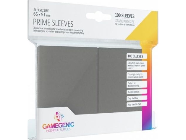 Gamegenic Prime Sleeves Grey