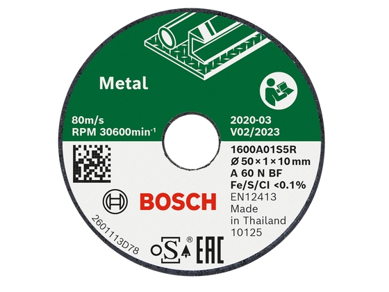 Bosch SKÄRSKÄR A60N BF 50X1X10MM 3 st