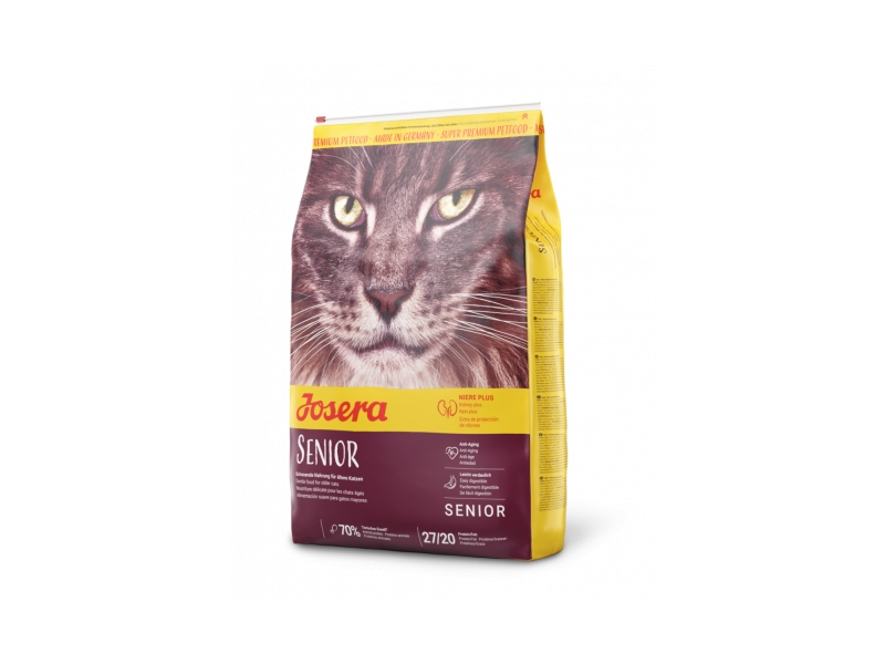 JOSERA Senior - tørfoder til katte 10 kg (lever, majs, ris)