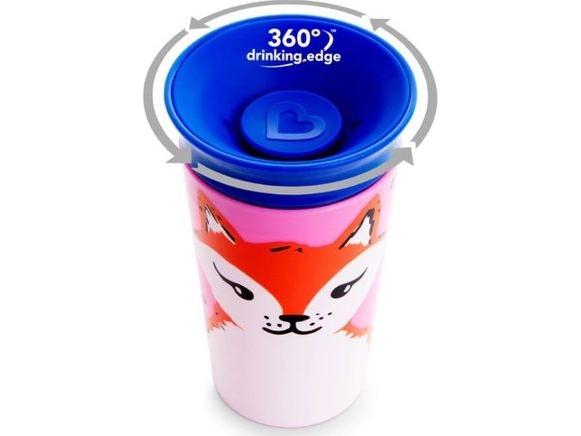 Billede af Munchkin Learning Cup, Red Fox, Miracle 360 Wildlove, 6 Months+, 266 Ml, 05177702