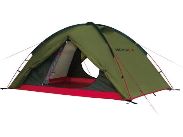 High Peak Woodpecker 3 Grün-Rot 3-Personen-Zelt 10194
