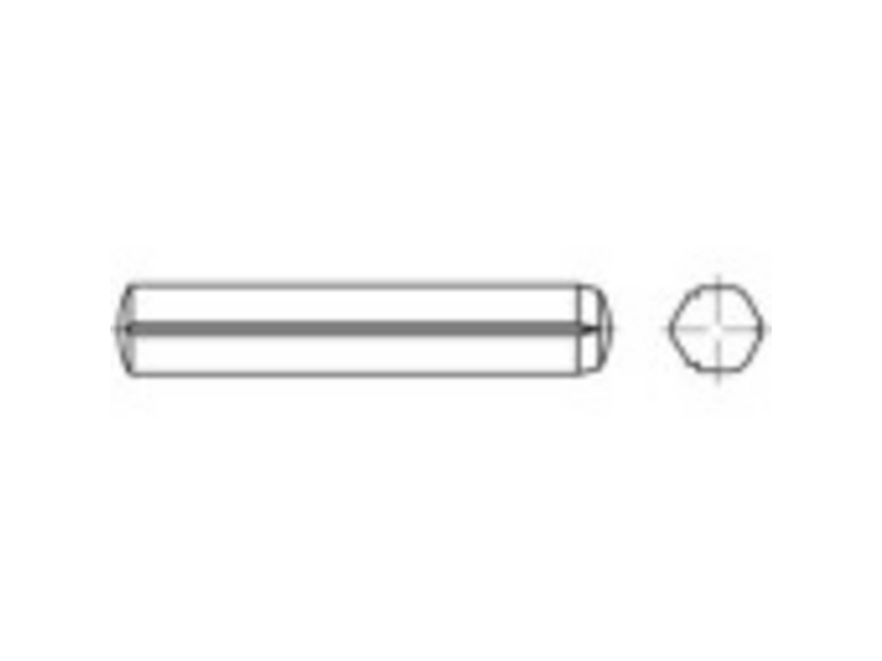 Toolcraft 1066854 Zylindersøm (Ø X L) 8 Mm X 45 Mm Edelstahl A1 - 100 Stk
