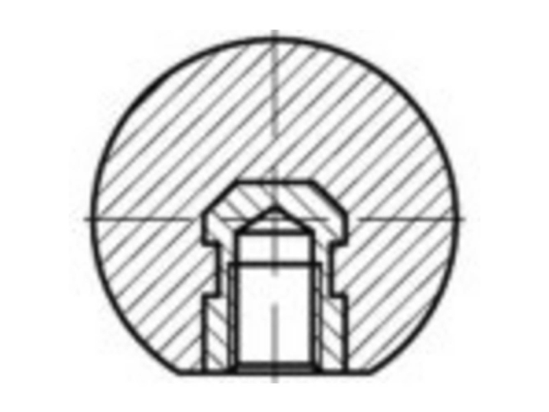 TOOLCRAFT Kugleknapper Messing , Plastic TO-5447574 25 stk | Verktyg & Verkstad - Infästning - Beslag | GameStuff