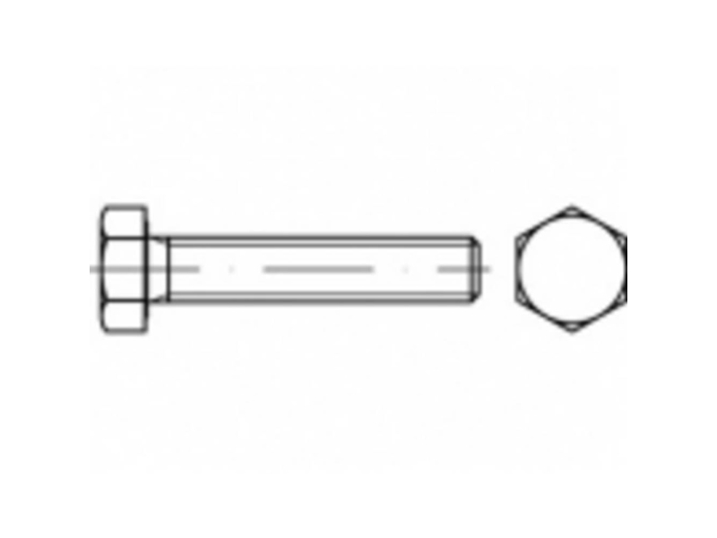 Toolcraft To-5404044 Sekskantsskrue M20 120 Mm Udvendig Sekskant 25 Stk