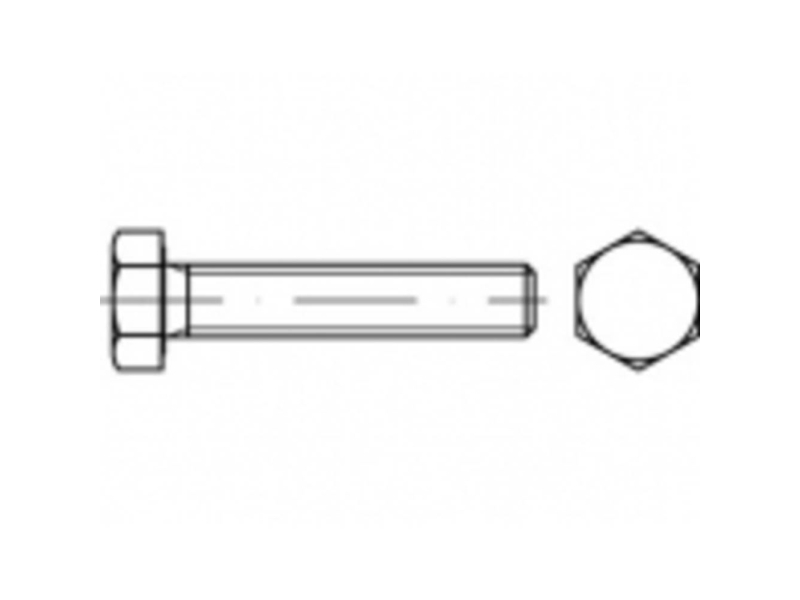 Toolcraft To 5404452 Sekskantsskrue M8 12 Mm Udvendig Sekskant Stål Galvaniseret 200 Stk