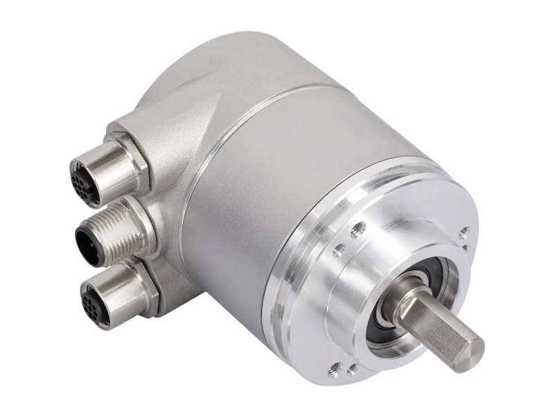 Posital Fraba Absolut Drejefølere 1 stk OCD-E2A2B-1416-C100-PRM Optisk Spændeflange 58 mm