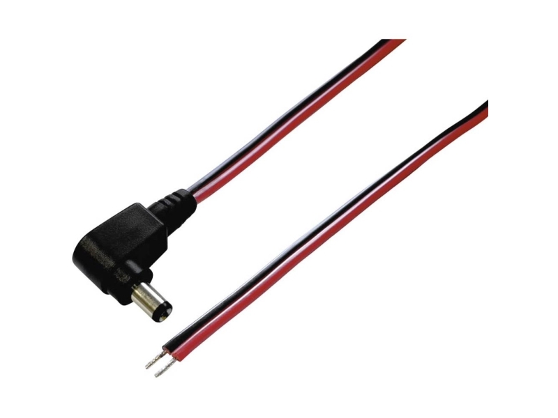 Bkl Electronic Lavvoltstilslutningskabel Lavspændingsstik - Åben Ende 5.50 Mm 2.10 Mm 0.50 M 1 Stk
